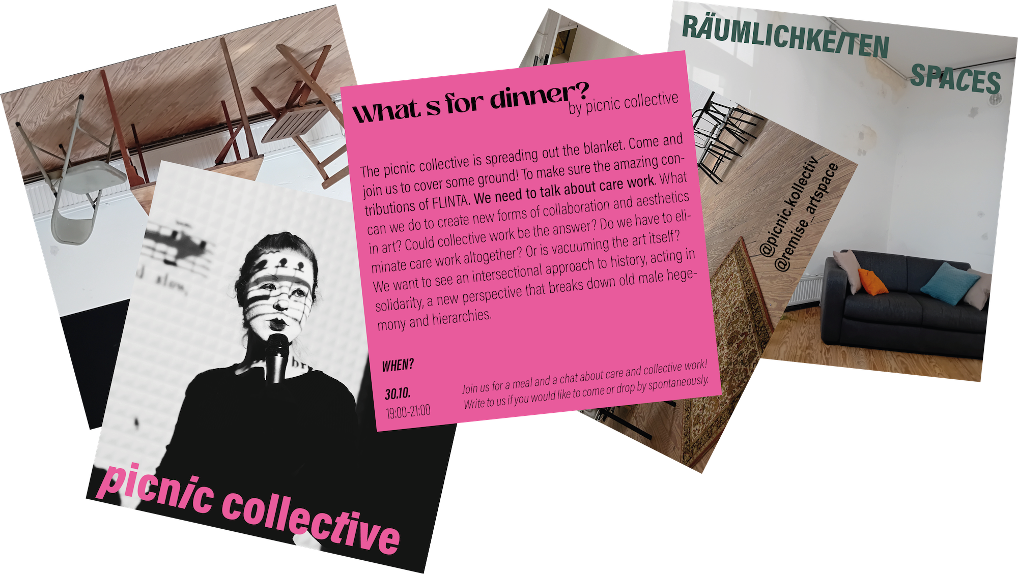 whats for dinner - picnic invitation to remise-artspace